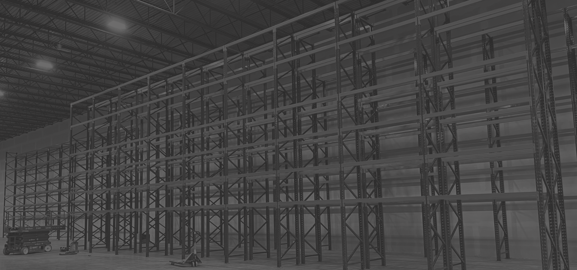 Pallet racking warehouse storage system