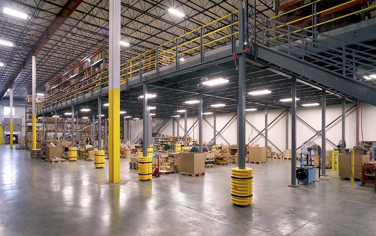 PRE-FABRICATED Structural mezzanines warehouse storage system