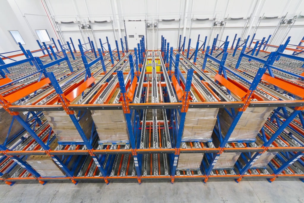 PALLET FLOW SYSTEMS warehouse storage system