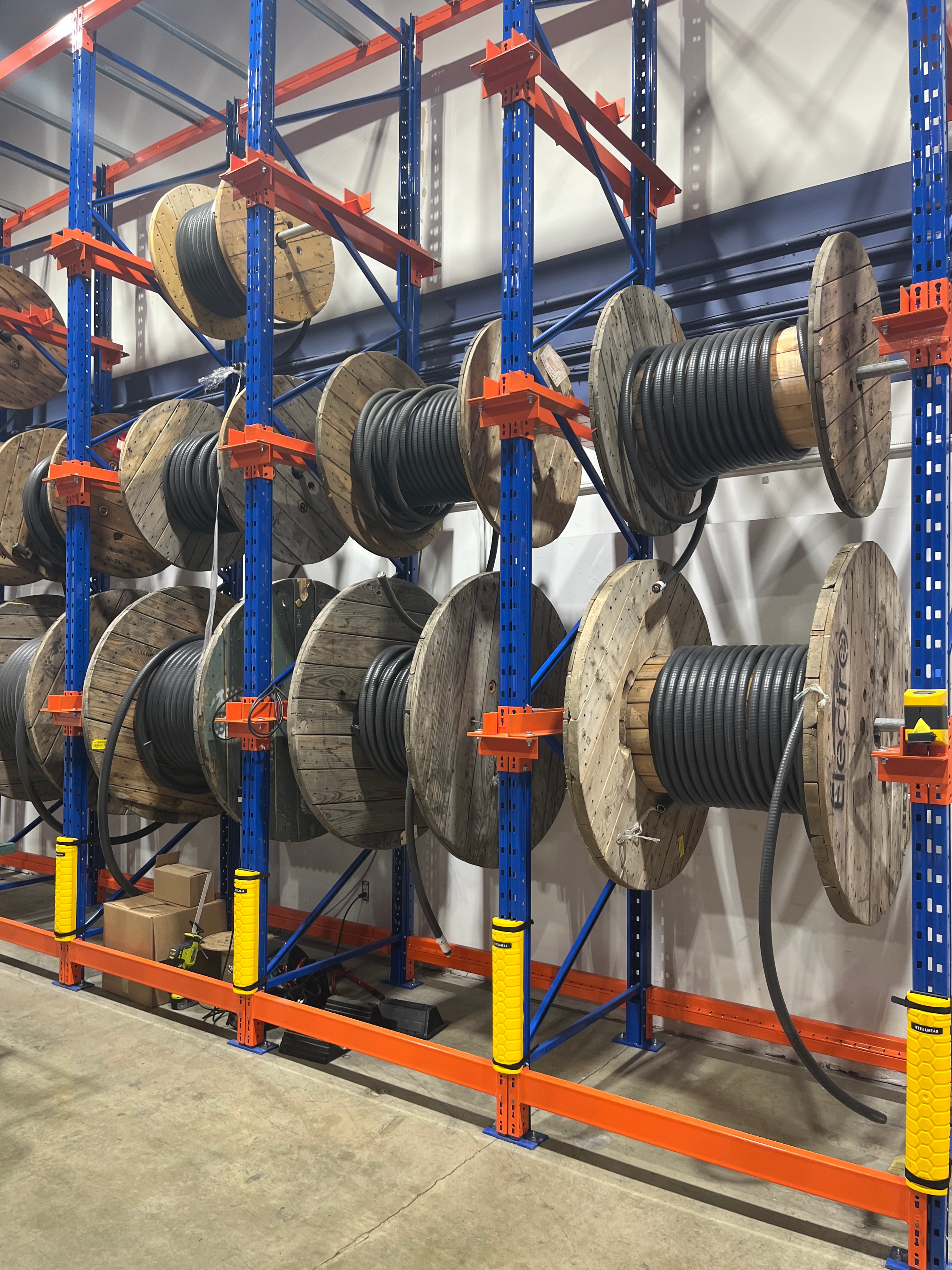 WIRE & CABLE REEL STORAGE warehouse storage system